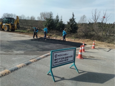 bozulan yollara müdahale