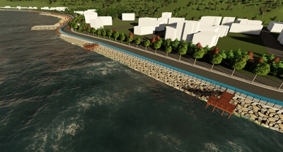 Bu çalışma ile 12 kilometre kesintisiz sahil bandı oluşacak