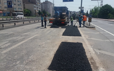 Büyük SEKA Tüneli’nde yol onarımı gerçekleştirildi