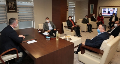 Büyükakın, Günay ve ekibini konuk etti