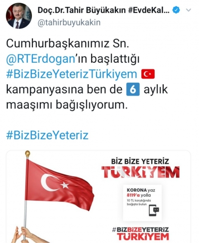 Büyükakın'dan büyük bağış