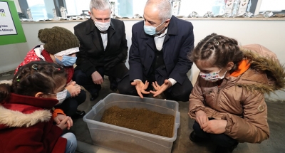 Büyükgöz çevreci tesisi öğrencilere tanıttı