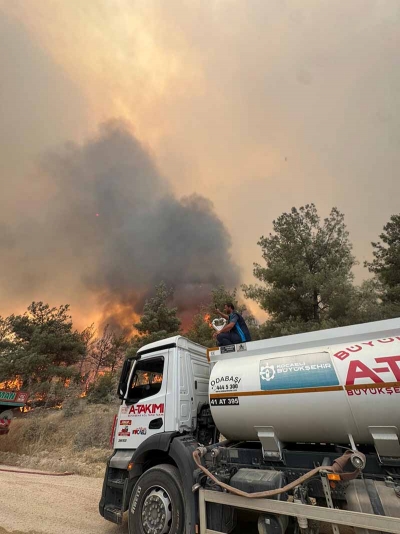 Büyükşehir A Takımı, yangınlar için seferber oldu