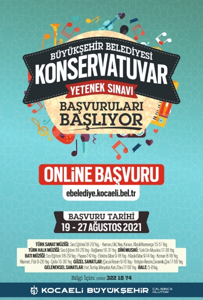 Büyükşehir Konservatuvarı için başvuru süresi Perşembe günü başlıyor