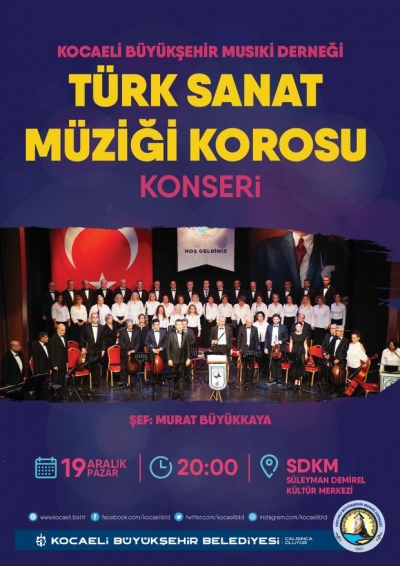 Büyükşehir Musiki Derneği TSM Korosu konser verecek
