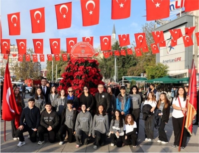 Büyükşehir'den 10 Kasım'a özel 1087 Atatürk çiçeği