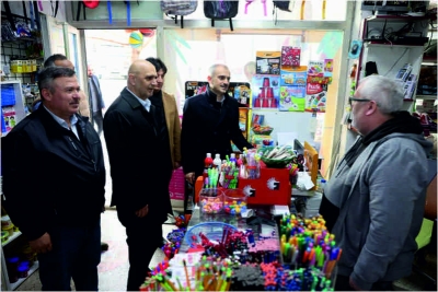 Cadde esnafıyla buluştu
