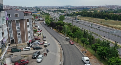 Çayırova Fatih Caddesi'nde asfalt serildi