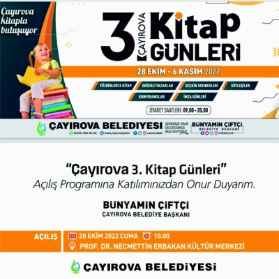 Çayırova Kitap günleri 28 Ekim’de başlıyor