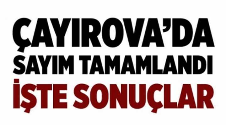 Çayırova referandum sonuçları