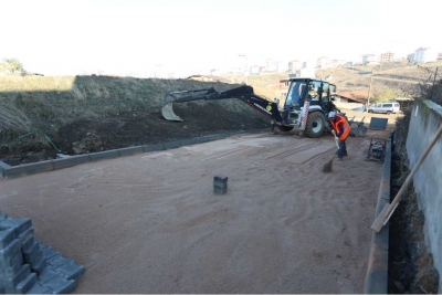 Çayırova’da  kilit taşı çalışması