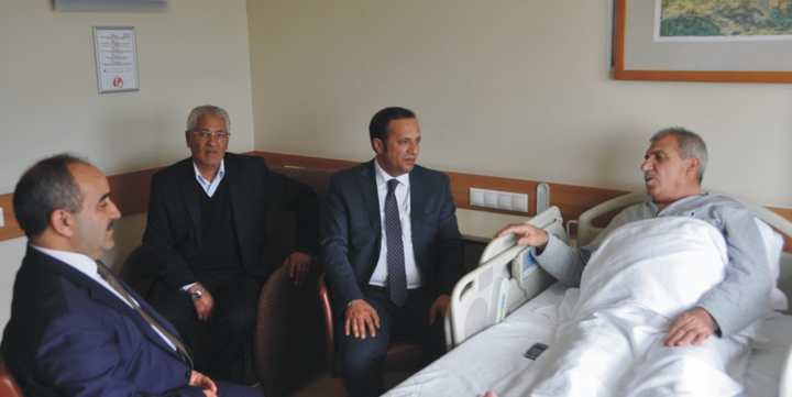Başkan Toltar’dan hasta ziyareti