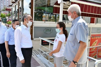 Çiftçi esnafları dinledi