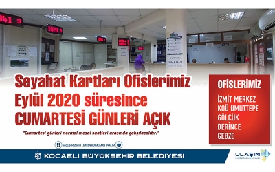 Cumartesi günleri açık olacak
