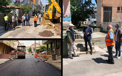 Dalyan Sokak’ta asfalt tamamlandı