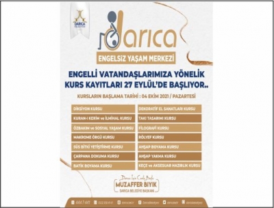 Darıca Engelsiz Yaşam Merkezi’nde kayıtlar başladı