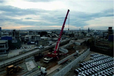 Darıca Osmangazi’de kiriş montajları başladı