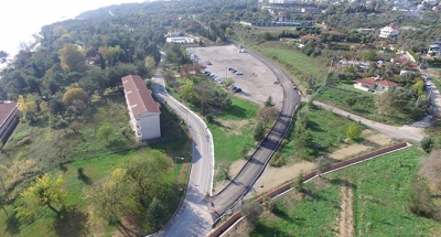 Darıca sahil parkı içerisinde yol konforu arttırılıyor