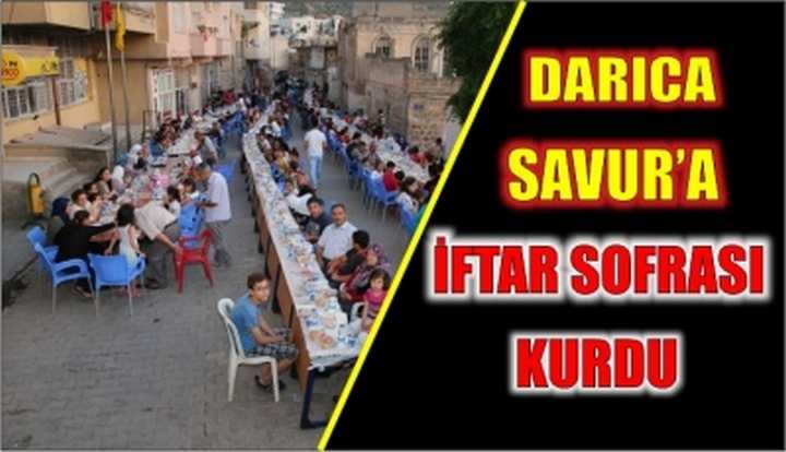 DARICA SAVUR’A İFTAR SOFRASI KURDU