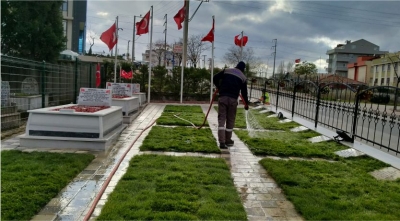 Darıca Şehitliği’ne bakım yapıldı