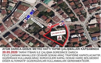 Darıca’da güzergah değişikliği