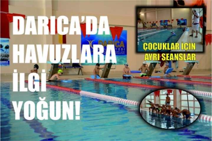 DARICA’DA HAVUZLARA İLGİ YOĞUN!