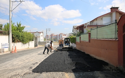 Darıca'da her yer asfaltlanıyor