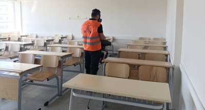 Darıca’da sınav öncesi okullar dezenfekte edildi