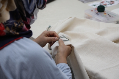 Darıca'da ürünleri satarak para kazanıyorlar