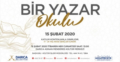 Darıca’da Yazarlık Okulu başlıyor