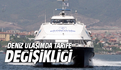 Deniz ulaşımında kış tarifesine geçildi