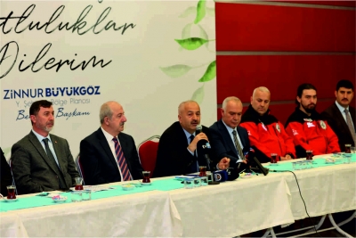 DEPREM BÖLGESİNDEKİ ÇALIŞMALARI BASINLA PAYLAŞTI