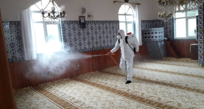 DEZENFEKTE ÇALIŞMALARINA DEVAM EDİYOR