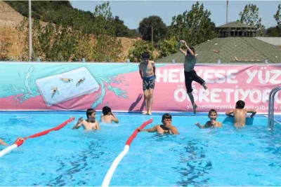 Dilovalı çocuklar havuza doyacak