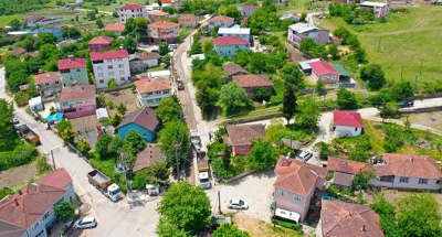 Dilovası Tepecik Köyü'nde üstyapı çalışması