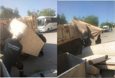 Dilovası’nda Çöpe Atılan Ev Eşyaları Bertaraf Ediliyor