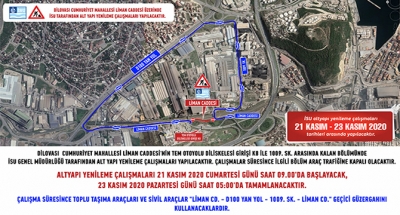 Dilovası’nda geçici güzergah uygulaması