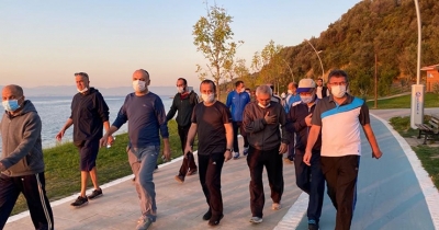 Dünya yürüyüş gününde Gebze'de yürüdüler