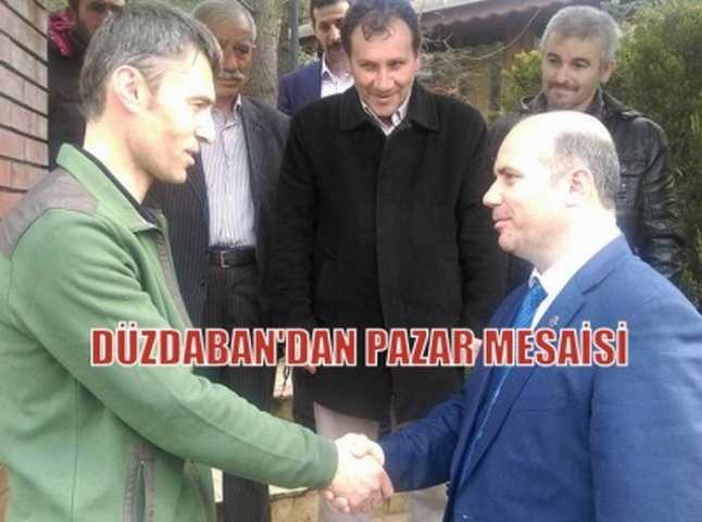 DÜZDABAN'DAN PAZAR MESAİSİ