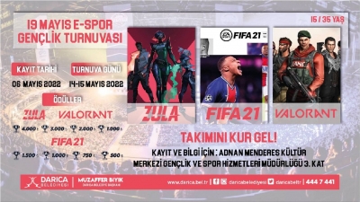 E-Spor Gençlik Turnuvası düzenlenecek