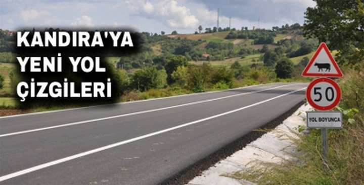 KANDIR'YA YENİ YOL ÇİZGİLERİ