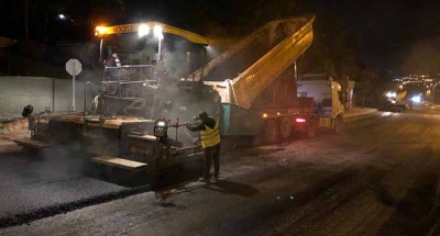 Ekipler gece çalışıyor, trafik aksatılmıyor