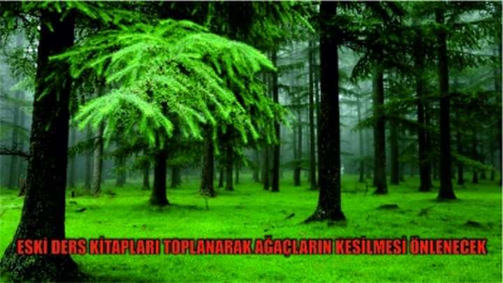 ESKİ DERS KİTAPLARI TOPLANARAK AĞAÇLARIN KESİLMESİ ÖNLENECEK