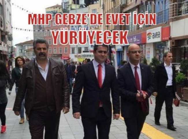 EVET İÇİN YÜRÜYECEKLER