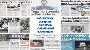 EYLÜL AYININ MEDYA GÜNDEMİ YAYINDA