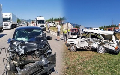  FECİ KAZA: 2 ÖLÜ, 4 YARALI