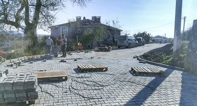 Fen İşlerinden asfalt ve parke çalışması