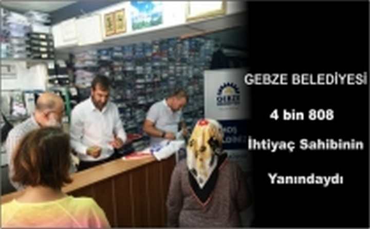 Gebze ihtiyaç sahibinin yanında!