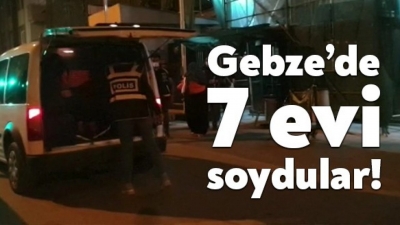 Gebze'de 7 evi soyan hırsızlar yakalandı