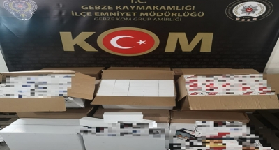 Gebze'de binlerce makaron ele geçirildi